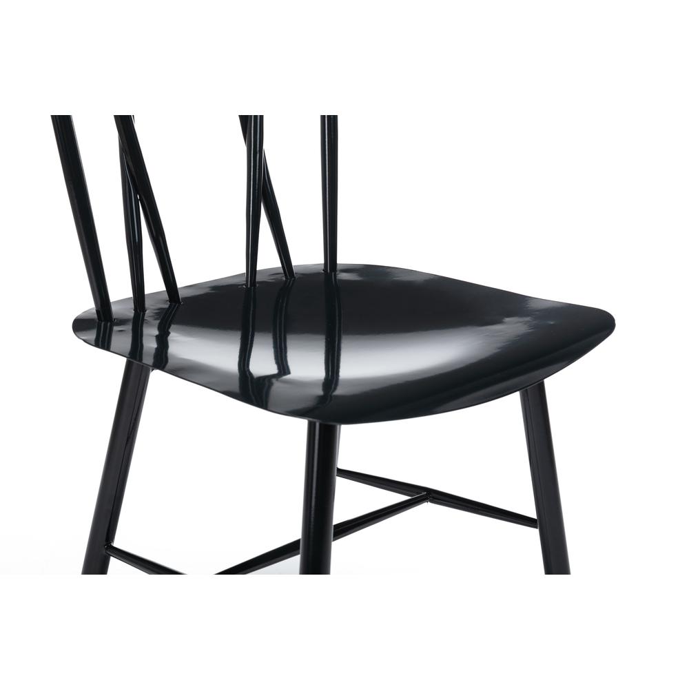 Savannah Black Metal Dining Chair - Set of 2. Picture 31