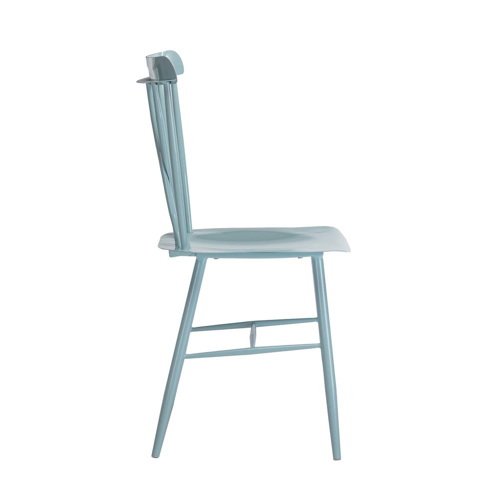 Savannah Light Blue Metal Dining Chair - Set of 2. Picture 31