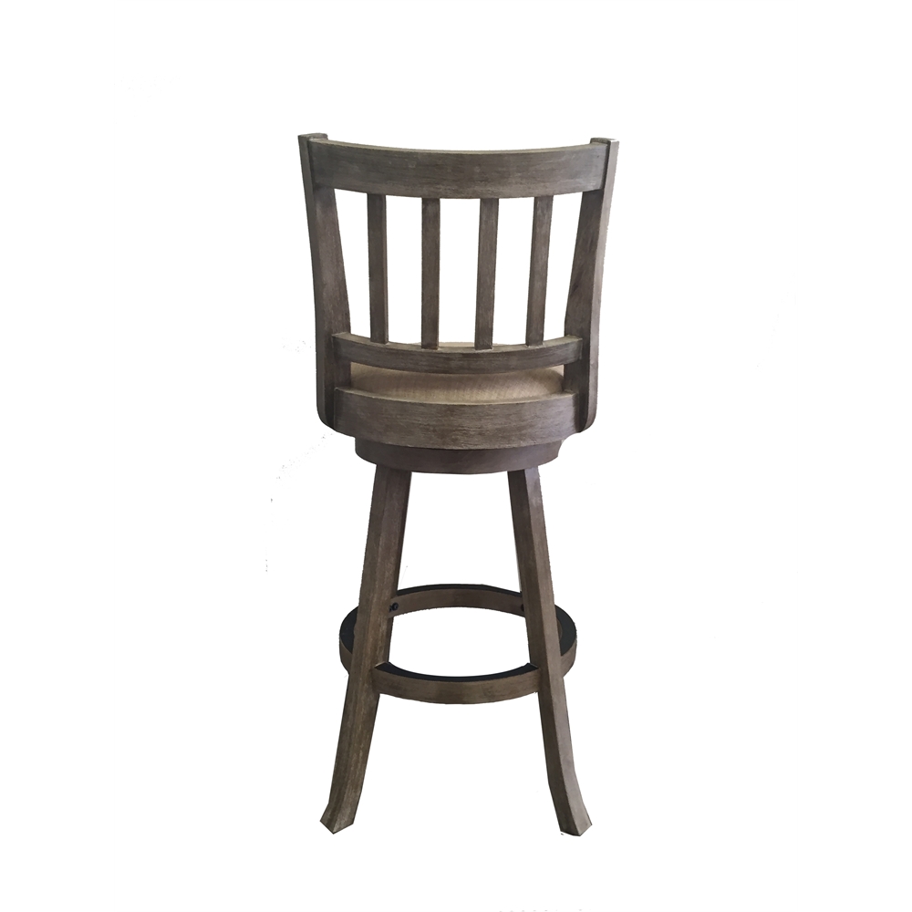 29" Sheldon Barstool, Driftwood Gray Wire-brush and Ivory. Picture 3