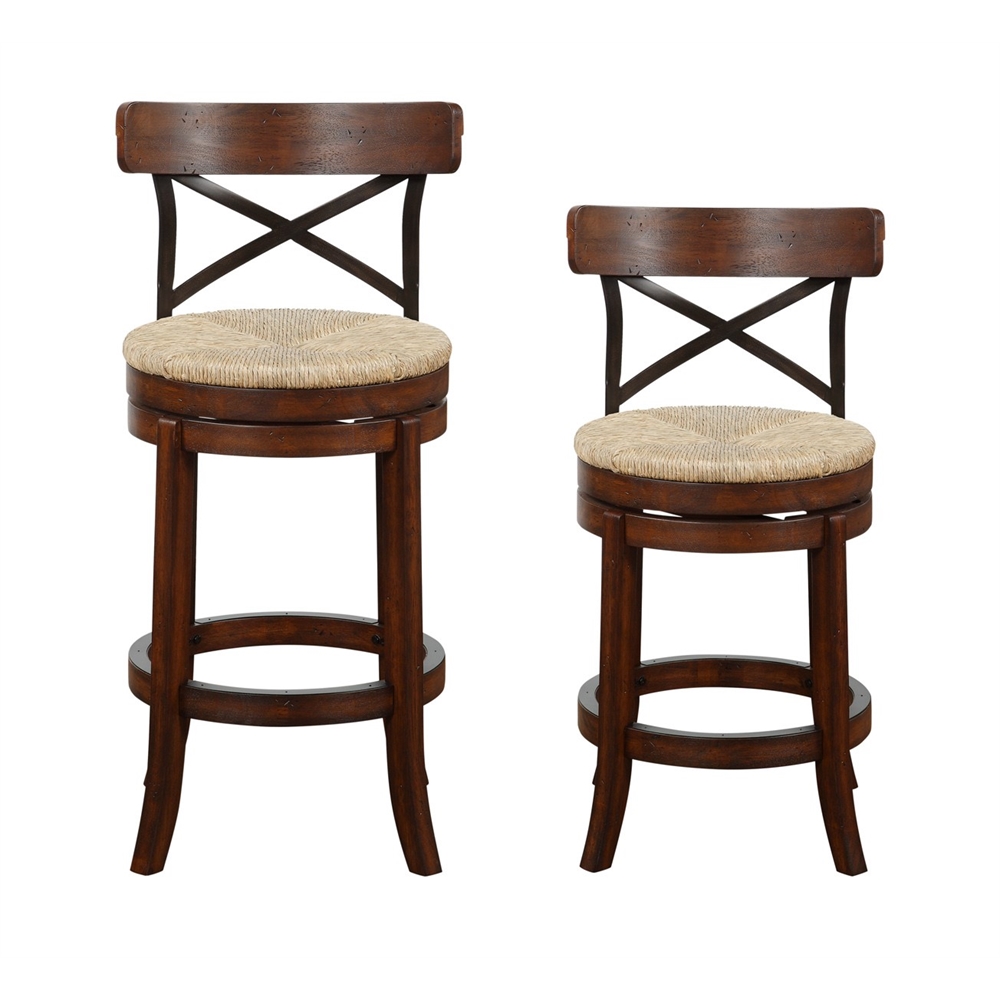 24" Myrtle Counter Stool, Mahogony. Picture 4