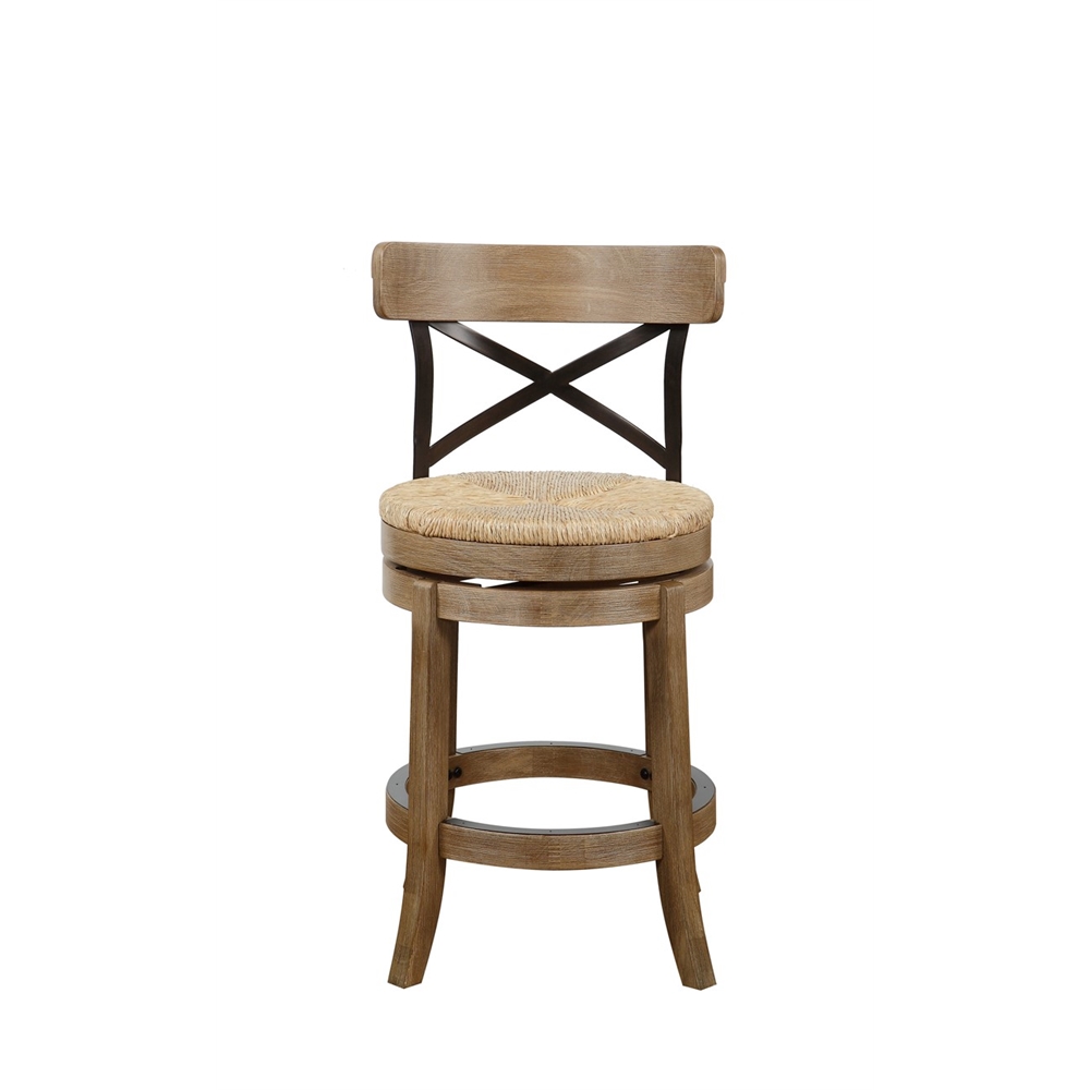 24" Myrtle Counter Stool, Wire-Brush. Picture 6
