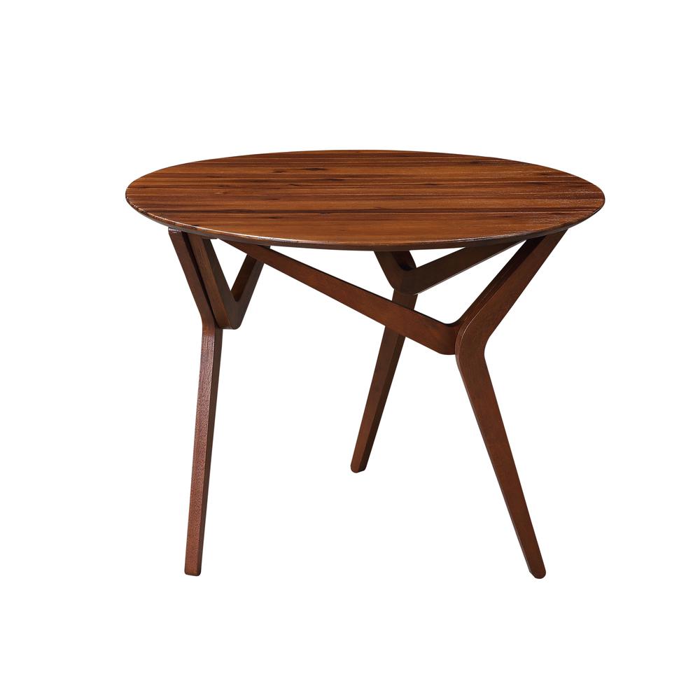 Sydney Adjustable Table [Chestnut Wire-Brush]. Picture 4