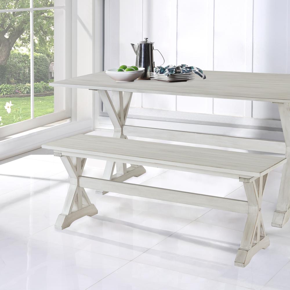 Jamestown Dining Bench [Antique White]. Picture 6