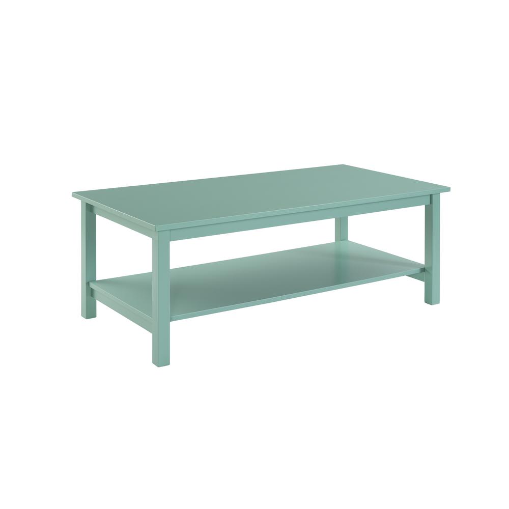 Landry Coffee Table [Turquoise], Turquoise. Picture 1