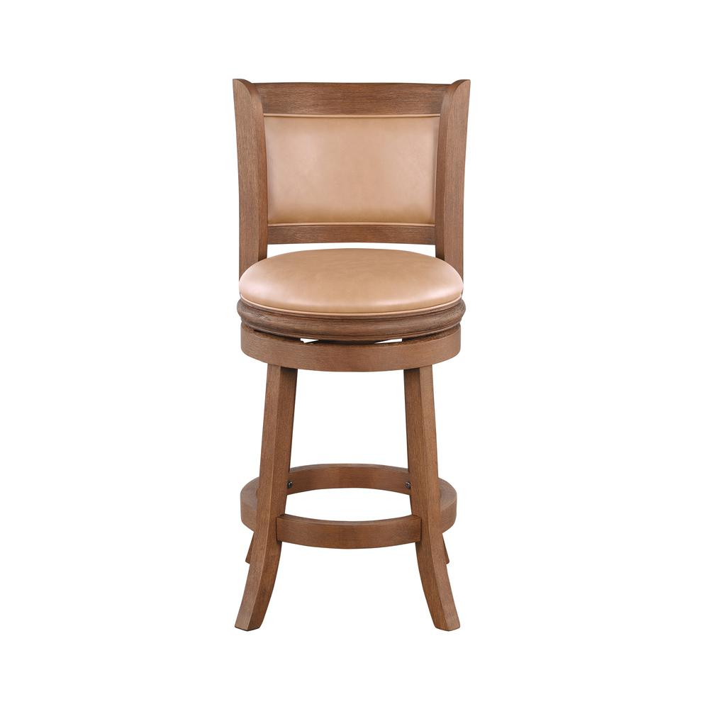 Augusta 26" Swivel Counter Stool - Chestnut Wire-Brush. Picture 4