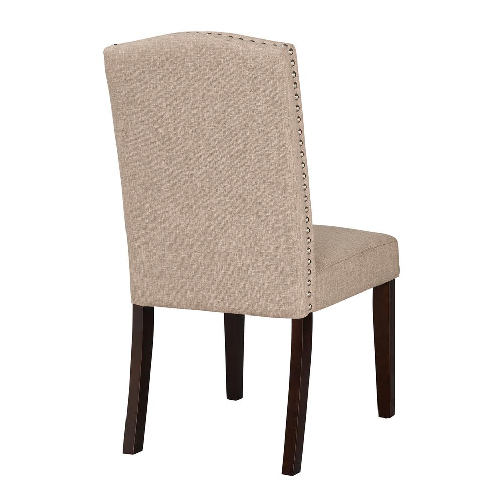 Boraam Champagne Parson Dining Chair - Oatmeal - Set of 2. Picture 3