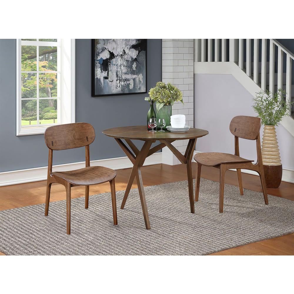 Solvang Dining Chair - Brown Ale Finish - Set of 2. Picture 11