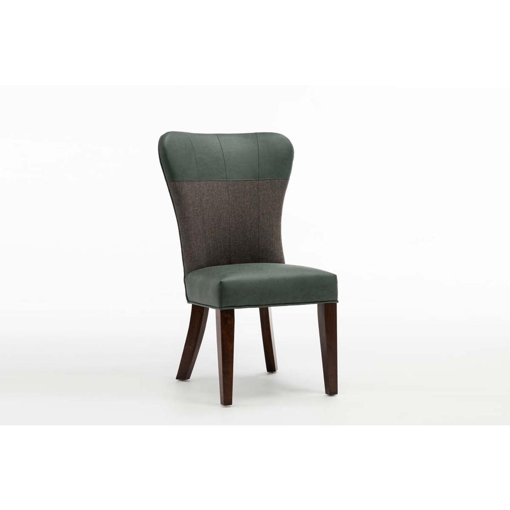 Bolton Dining Chair [Green/Gray], Set of 2, Green & Gray. The main picture.