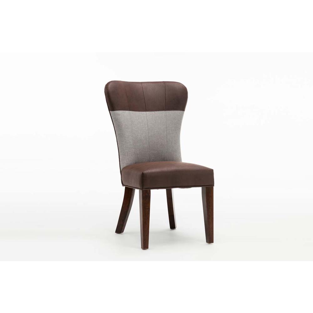 Bolton Dining Chair - Maroon & Gray - Set of 2. The main picture.