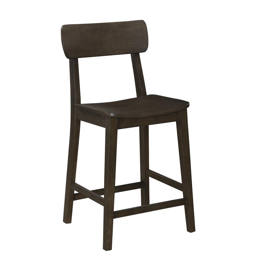 Torino 24" Wood Counter Stool - Carbonite Finish. Picture 1