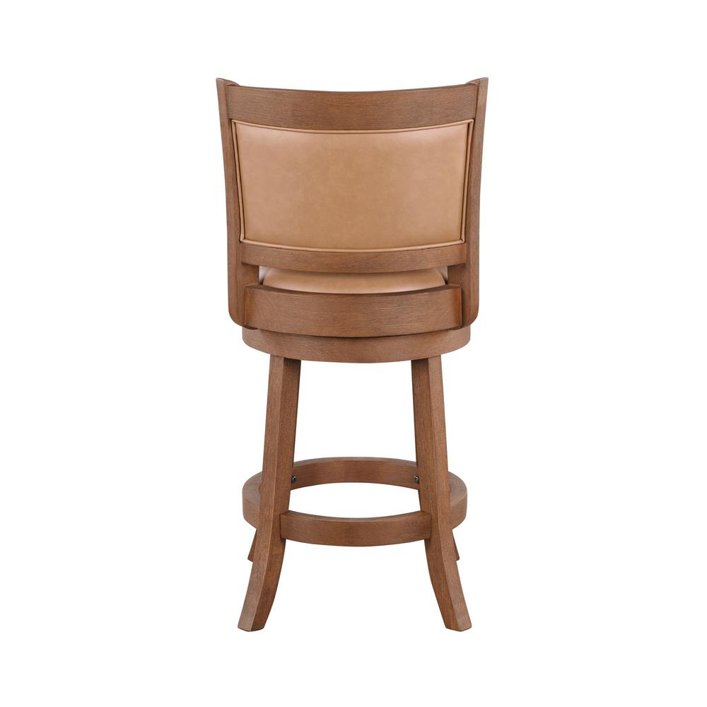 Augusta 26" Swivel Counter Stool - Chestnut Wire-Brush. Picture 2