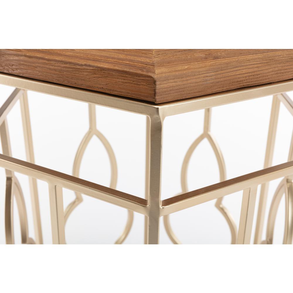 Genevieve Nesting Tables, Gold & Natural. Picture 21