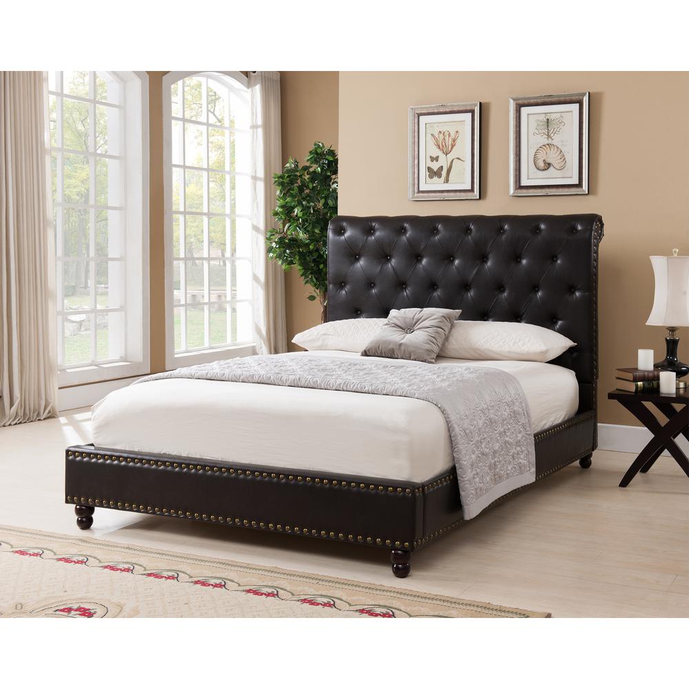 Wentworth Bed- King, Brown [SET]. Picture 1