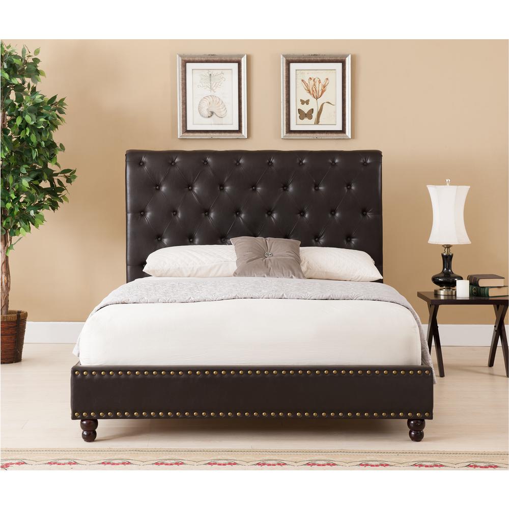 Wentworth Bed- King, Brown [SET]. Picture 2