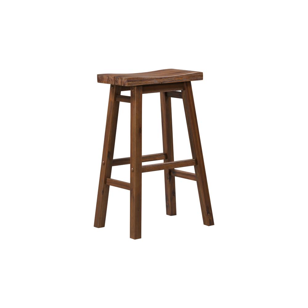 Sonoma Backless Saddle Bar Stool - Chestnut Wire-Brush. Picture 2