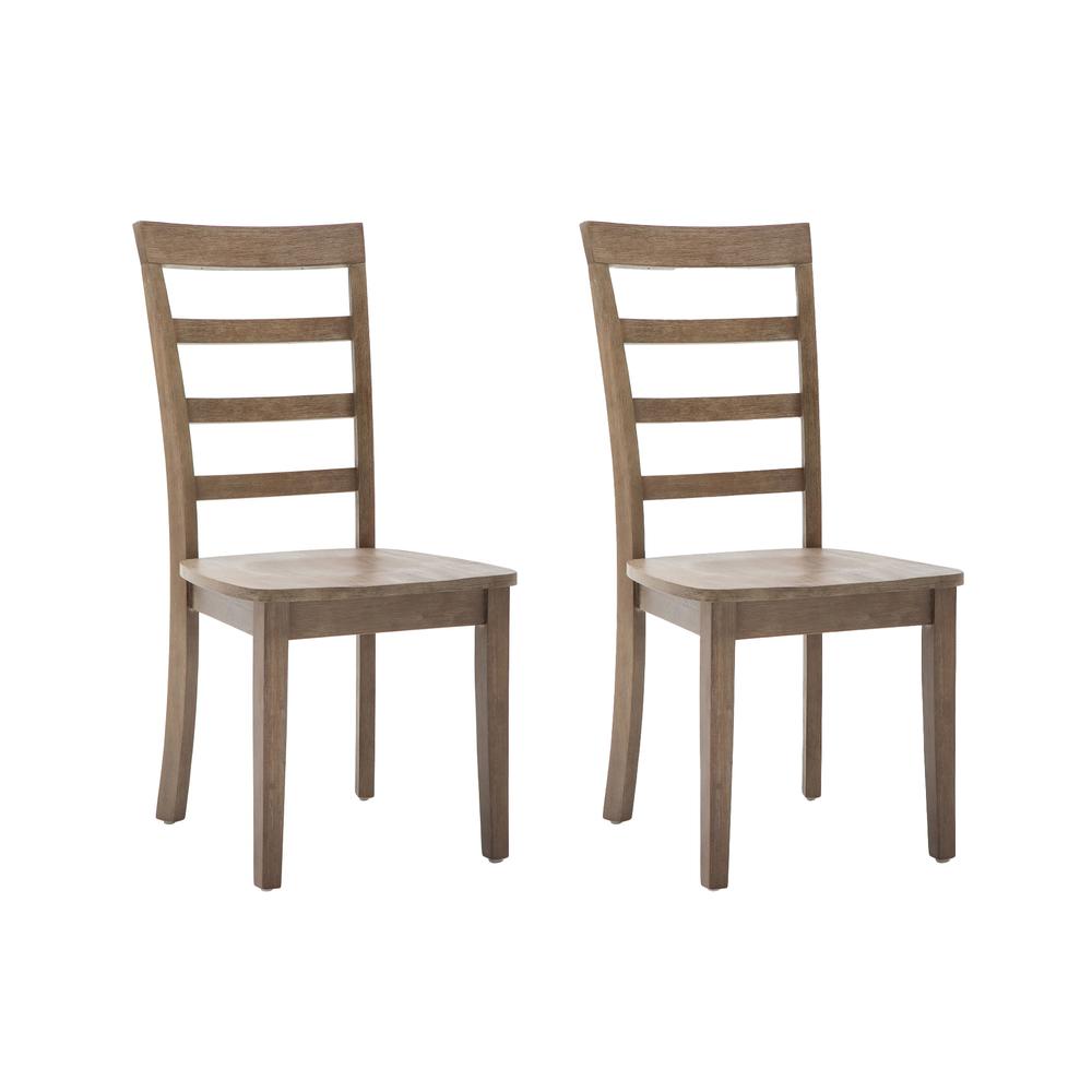 Boulder Dining Chairs, Set of 2 - Barnwood Wire-Brush. Picture 3
