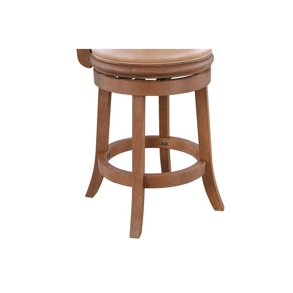 Augusta 26" Swivel Counter Stool - Chestnut Wire-Brush. Picture 3