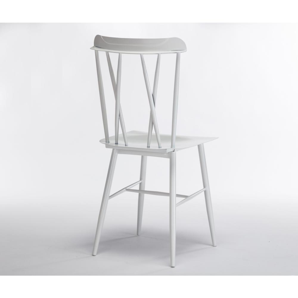 Savannah White Metal Dining Chair - Set of 2. Picture 25