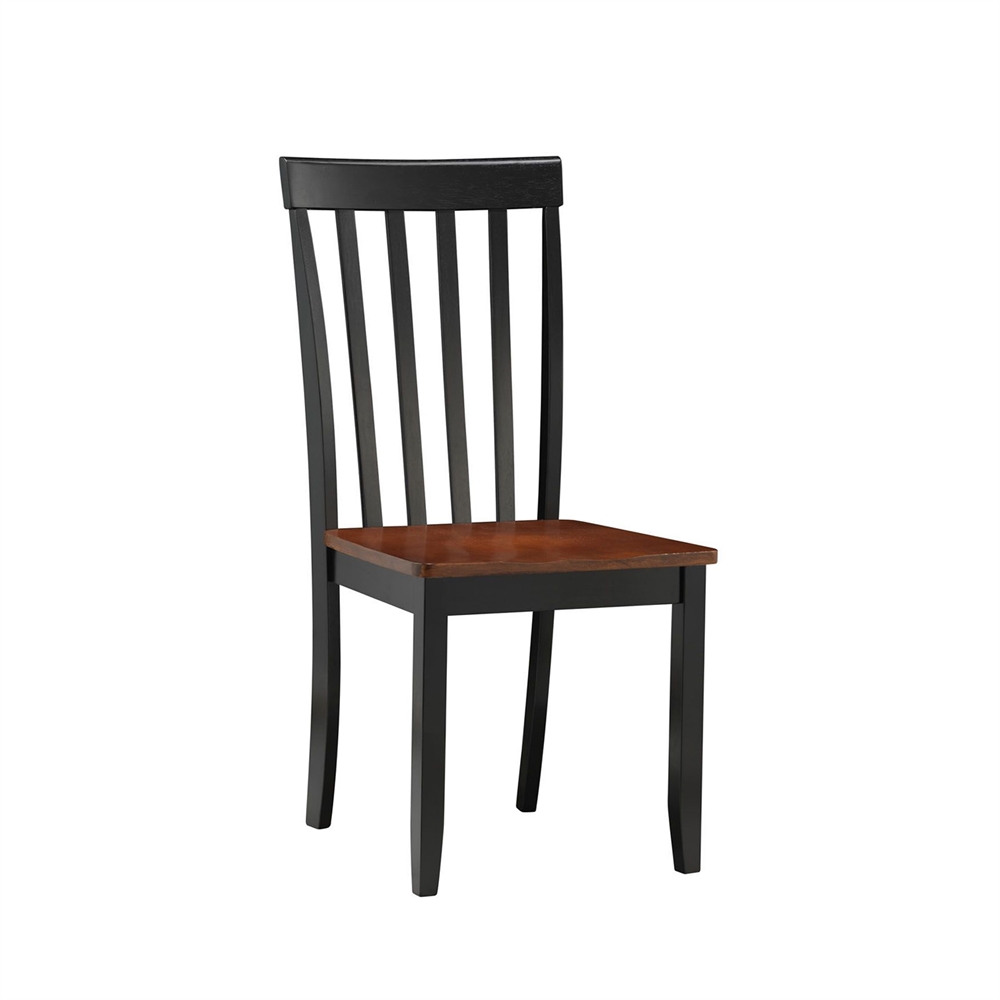Bloomington Dining Chair, set of 2, Black/Cherry. Picture 1
