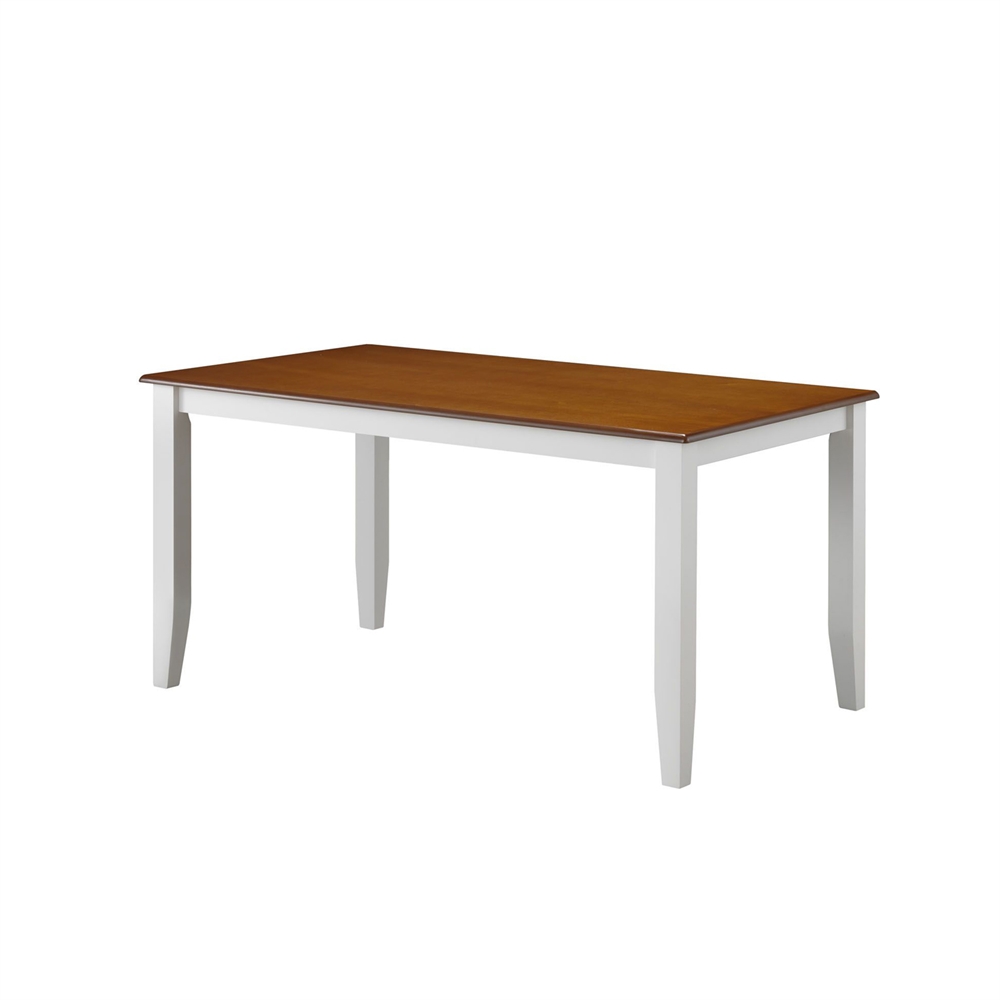 Bloomington Dining Table, White/Honey Oak. Picture 1