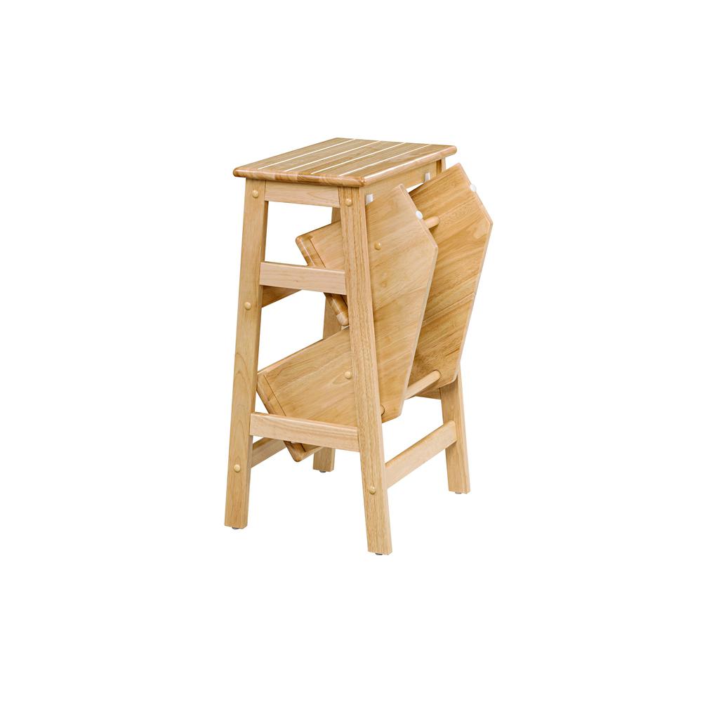 Niko Folding 29" Step Stool - Natural. Picture 6