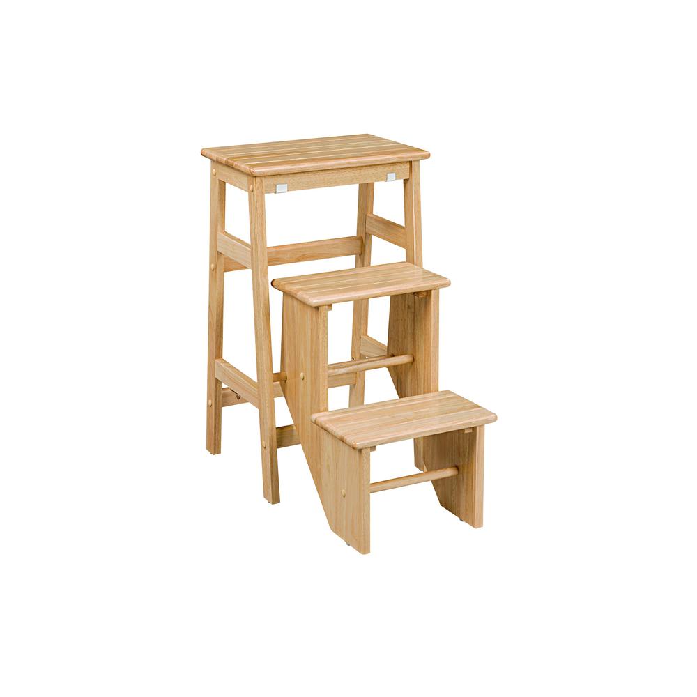 Niko Folding 29" Step Stool - Natural. Picture 2