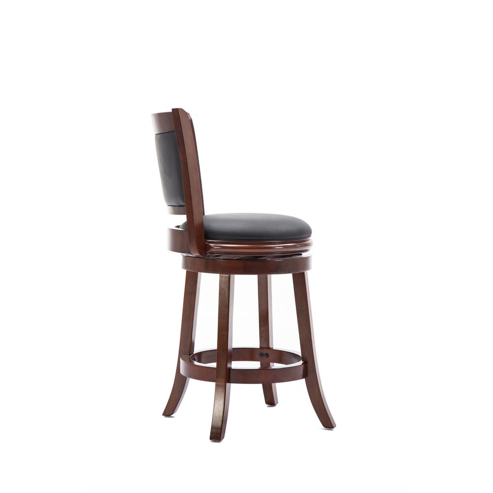 Augusta Swivel Counter Stool - Cherry. Picture 2
