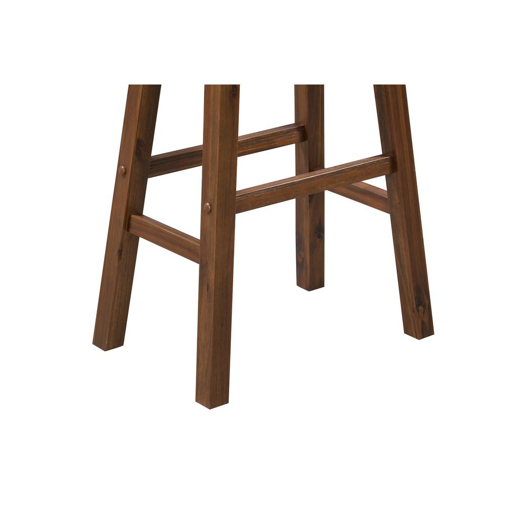 Sonoma Backless Saddle Bar Stool - Chestnut Wire-Brush. Picture 4