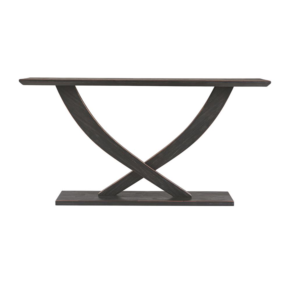 Rasmus Console Table - Black Charcoal. Picture 1