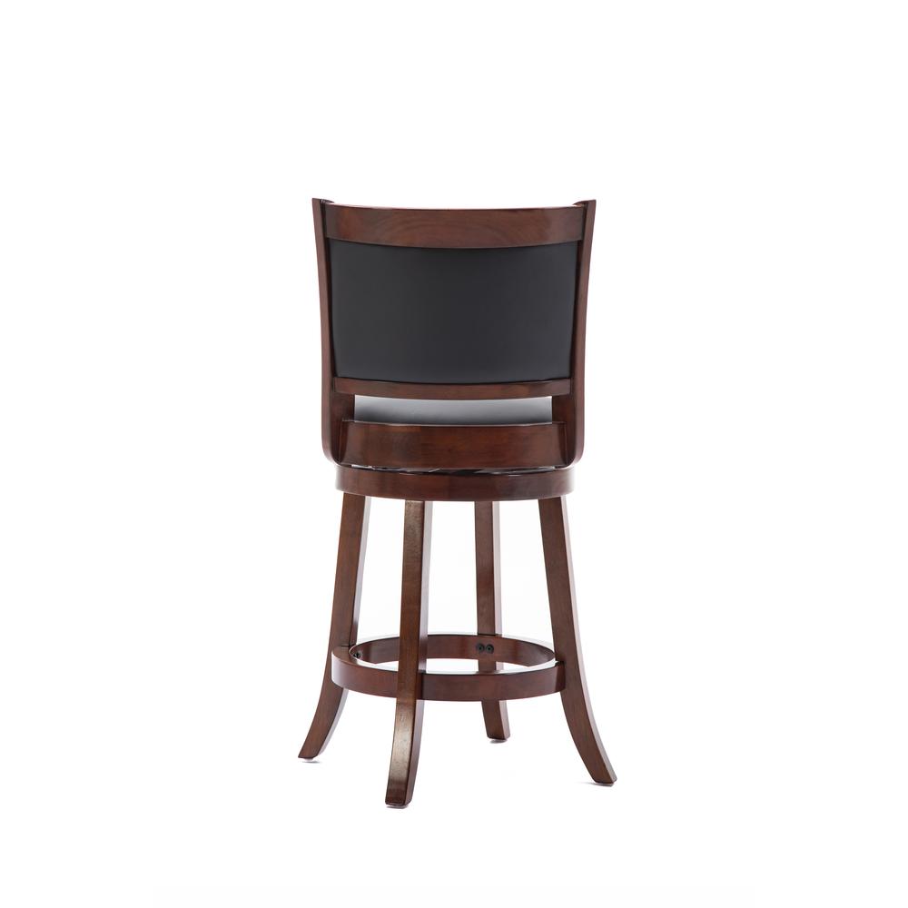Augusta Swivel Counter Stool - Cherry. Picture 3