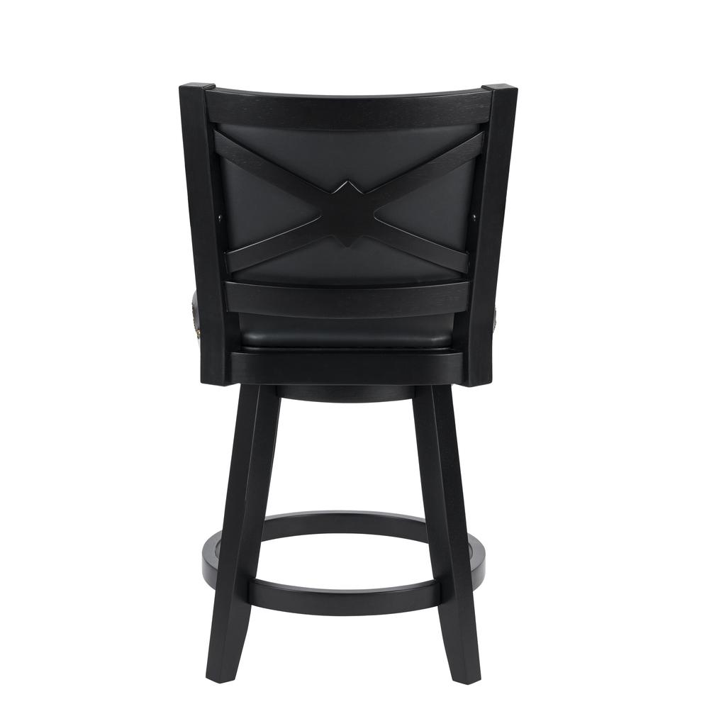 Broadmoor Counter Height Swivel Stool - Black. Picture 4
