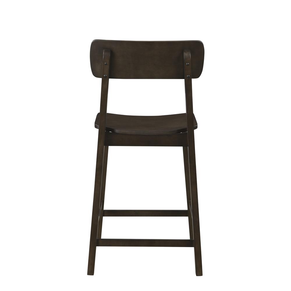 Torino 24" Wood Counter Stool - Carbonite Finish. Picture 4