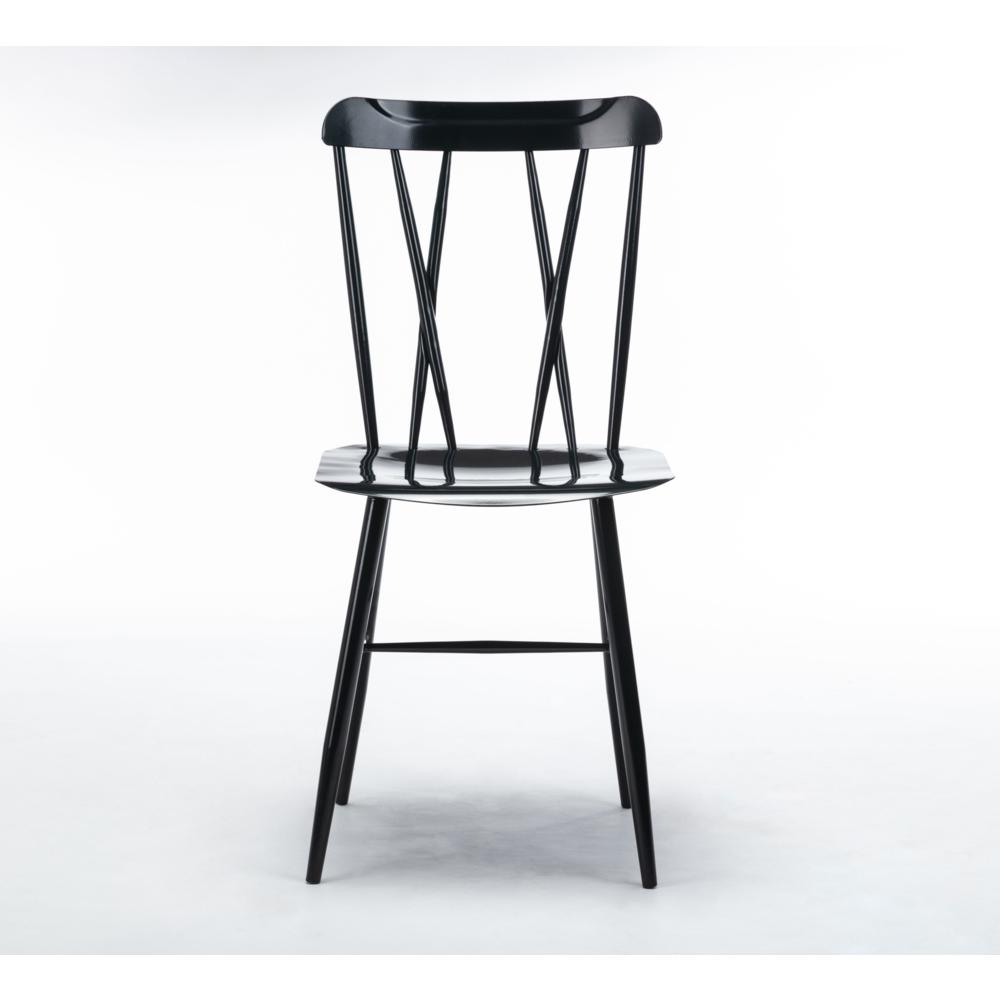 Savannah Black Metal Dining Chair - Set of 2. Picture 20