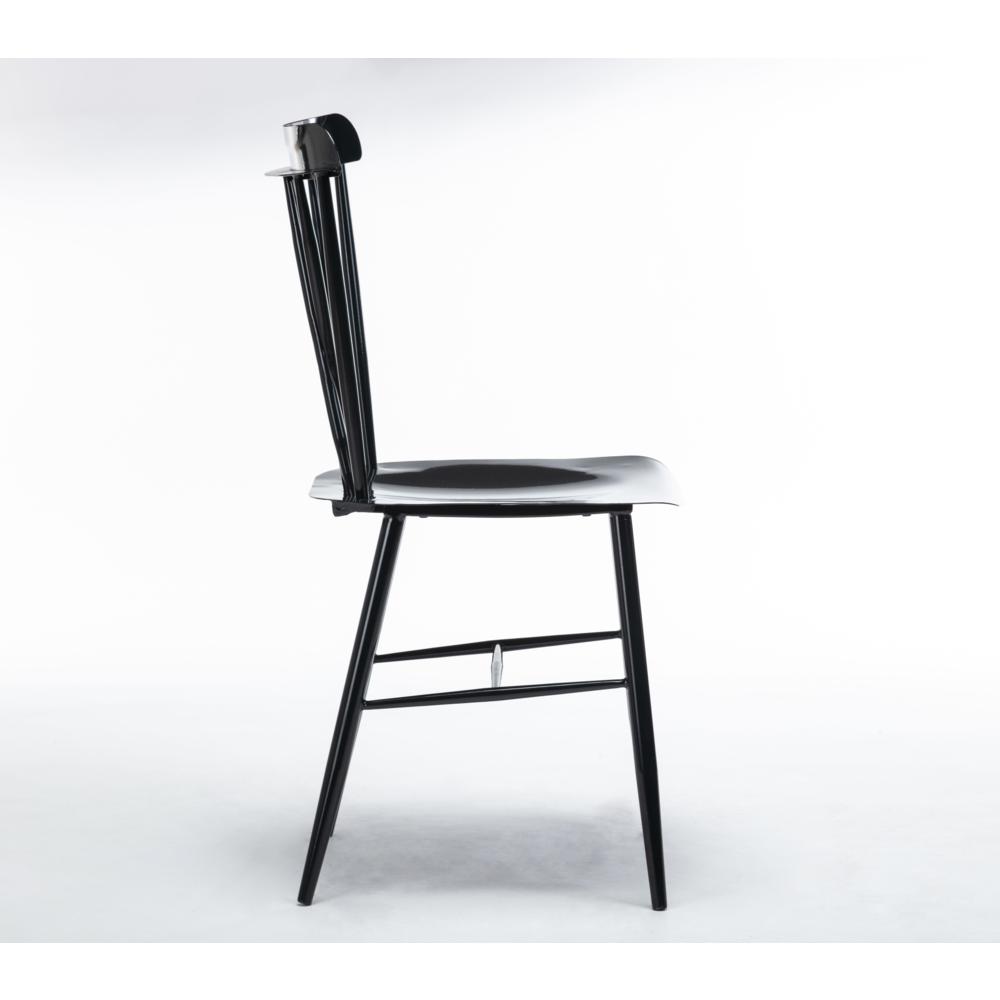 Savannah Black Metal Dining Chair - Set of 2. Picture 17