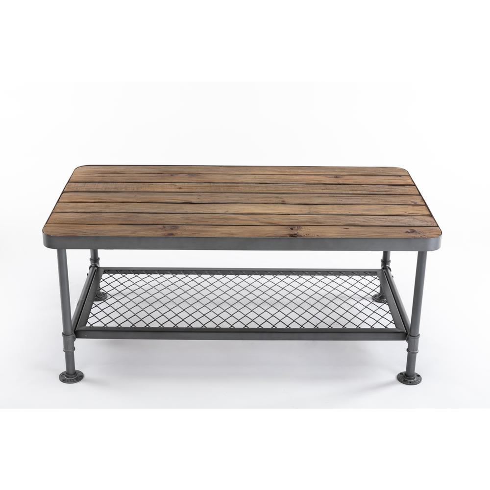 Newport Coffee Table, Gray/Natural. Picture 7