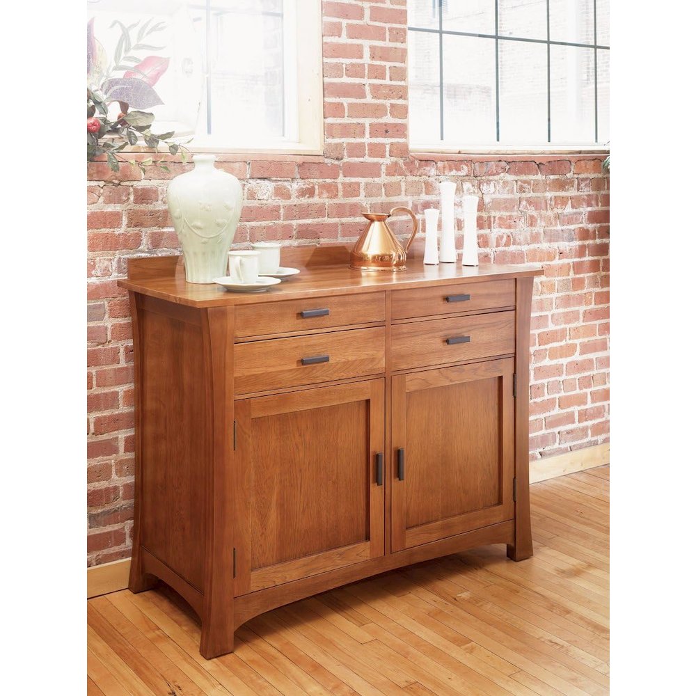Cattail Bungalow Sideboard, Warm Amber Finish. Picture 1