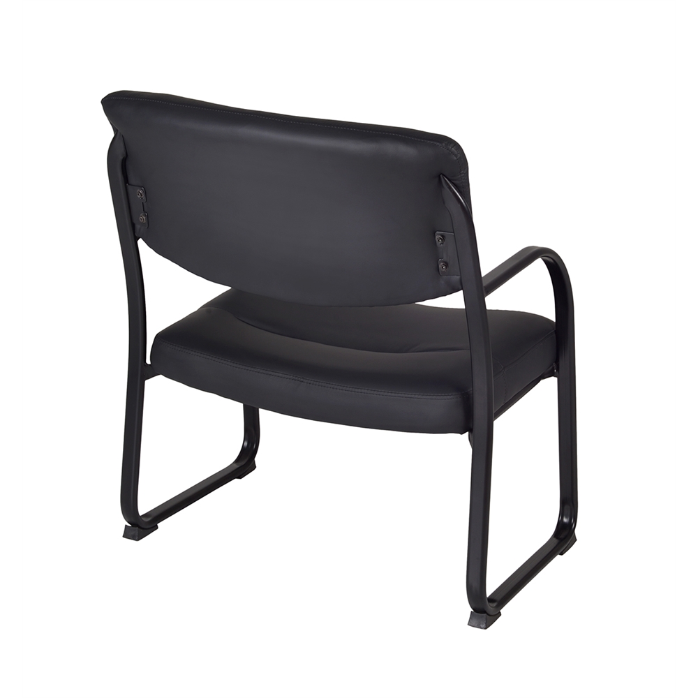 Crusoe Big & Tall Side Chair- Black. Picture 2