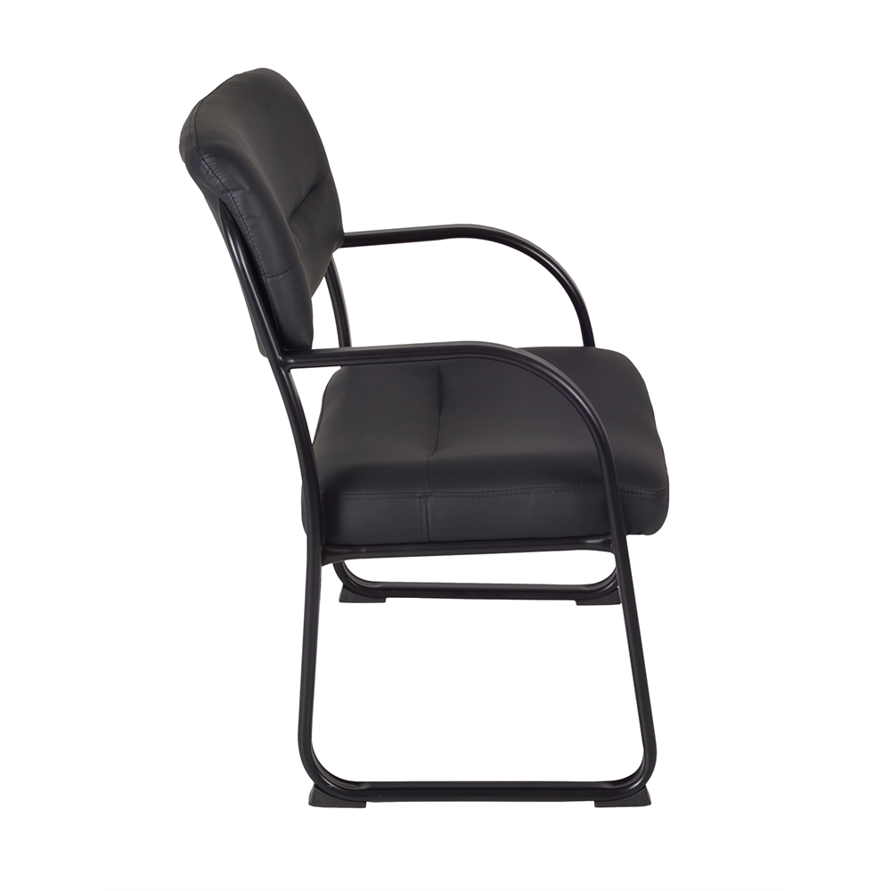 Crusoe Big & Tall Side Chair- Black. Picture 4