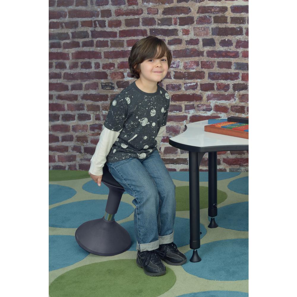 Grow Height Adjustable Wobble Stool, Grey. Picture 4