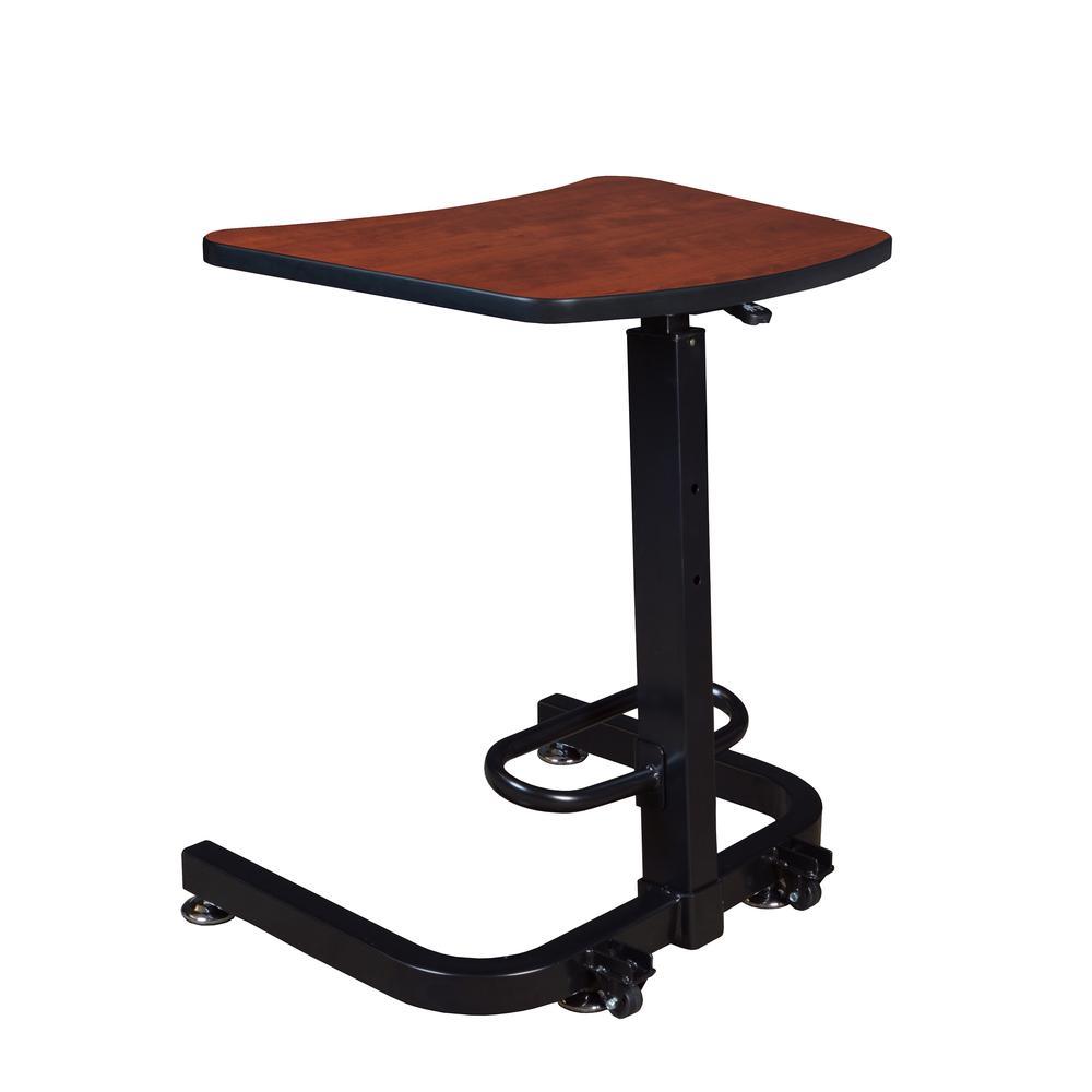 Brody Sit-Stand Desk, Cherry. Picture 2
