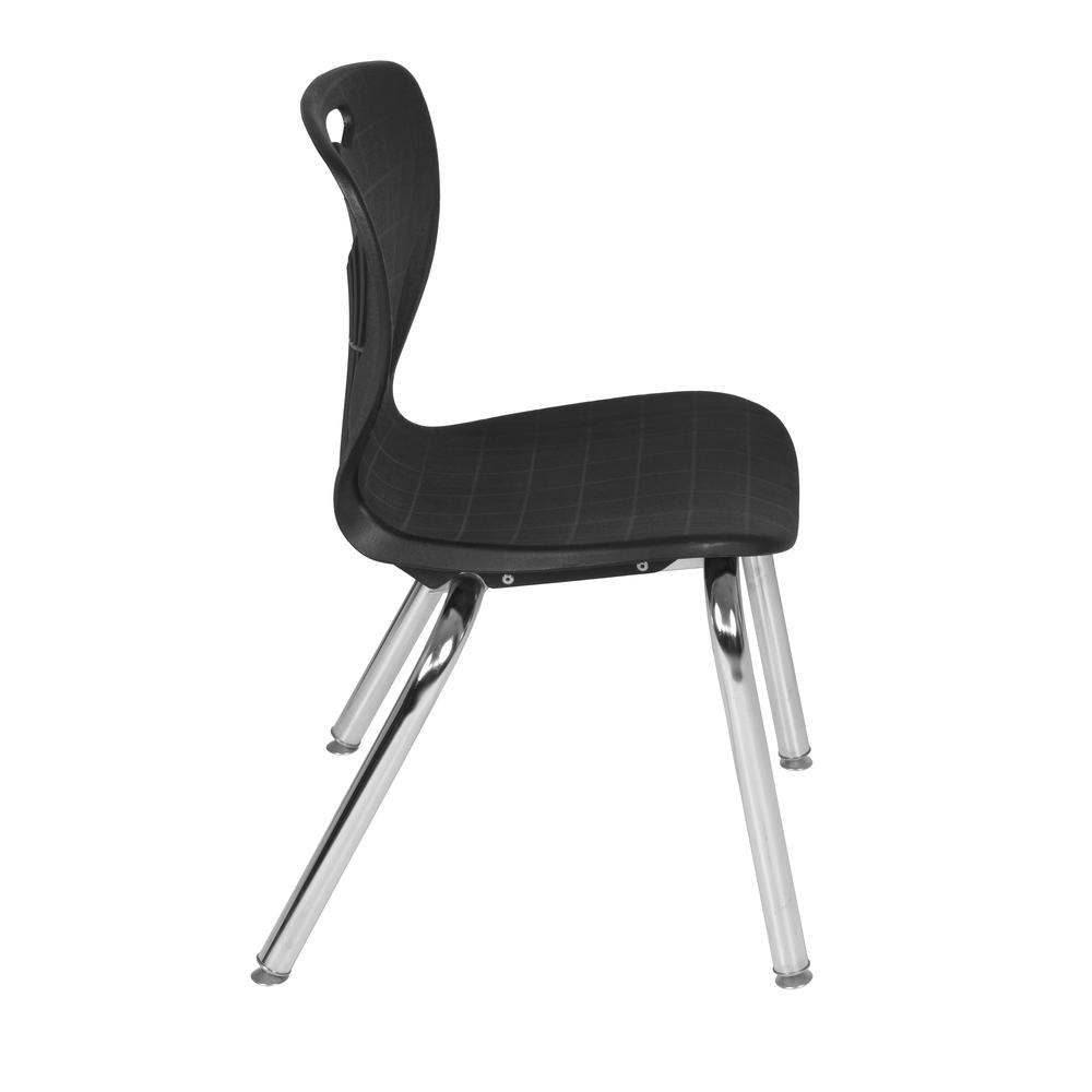Andy 15" Stack Chair (8 pack)- Black. Picture 2