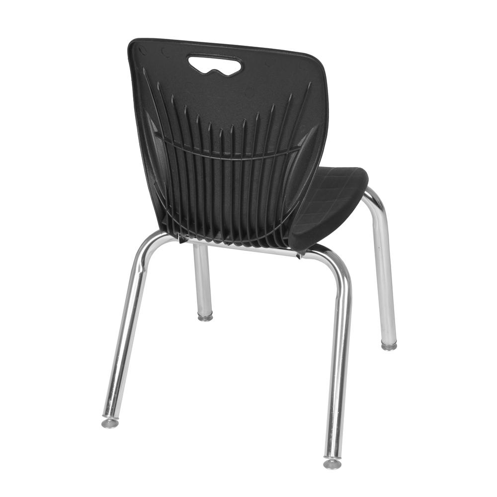 Andy 15" Stack Chair (8 pack)- Black. Picture 3
