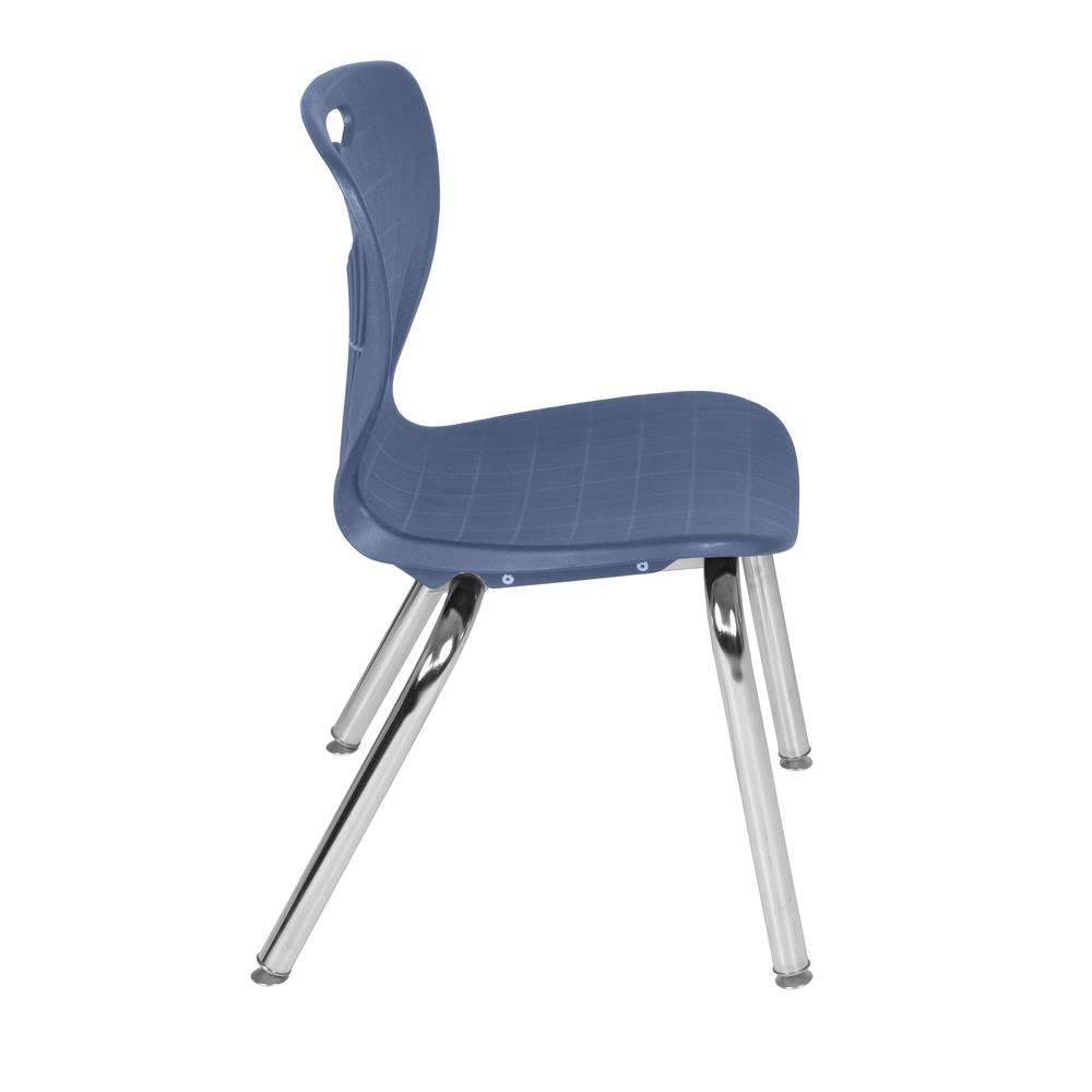 Andy 15" Stack Chair (8 pack)- Navy Blue. Picture 1