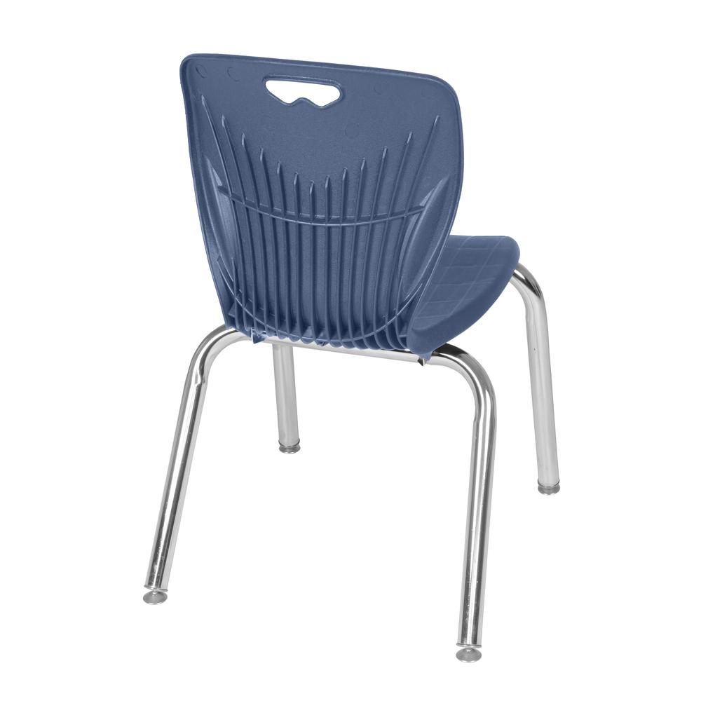 Andy 15" Stack Chair (8 pack)- Navy Blue. Picture 2