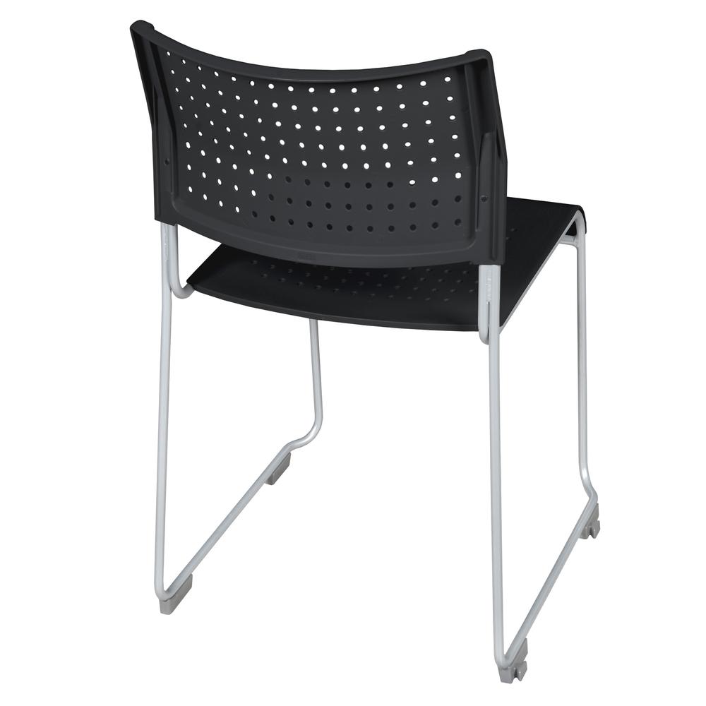 Eris Stack Chair (20 pack)- Black/ Chrome. Picture 2