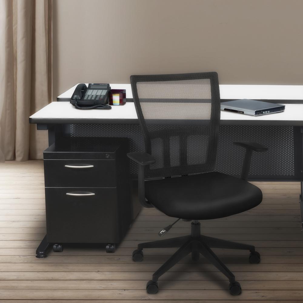 Regency Fusion 66 x 58 in. 2 Person Bench Workstation Desk. Picture 3