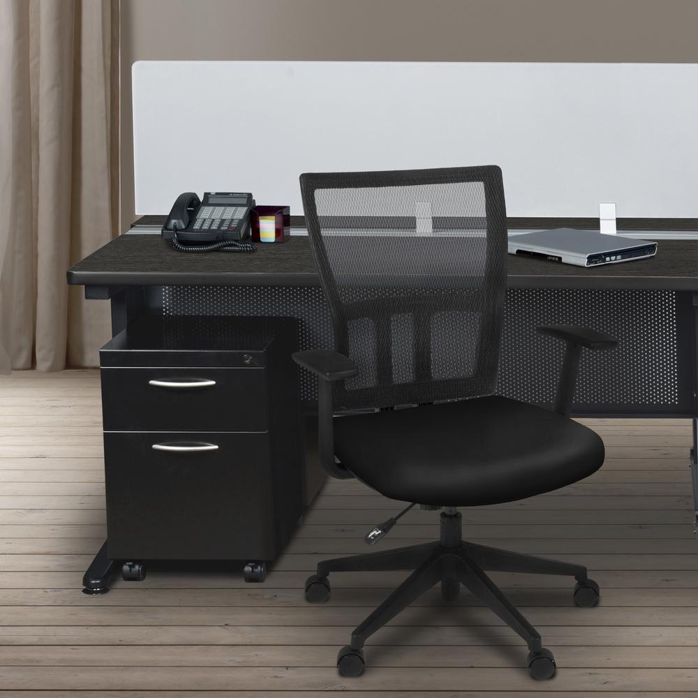 Regency Fusion 48 x 24 in. 2 Person Bench Workstation with Privacy Panel. Picture 3