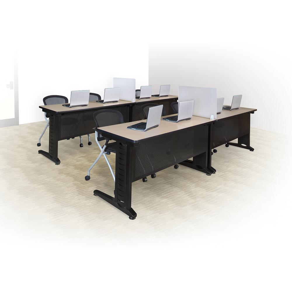 Fusion Modesty Panel for 60" Desk- Black. Picture 4