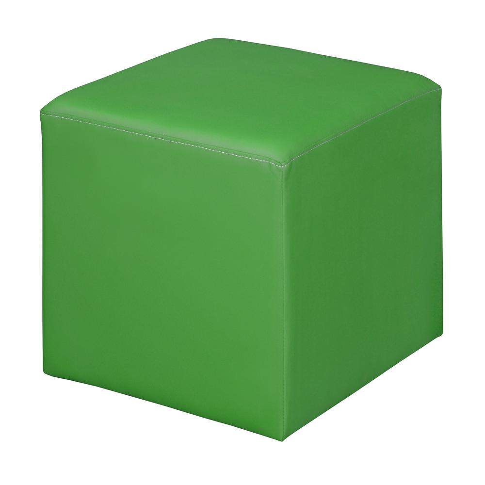 Aurora Curved Ottoman- Envy Green. Picture 1