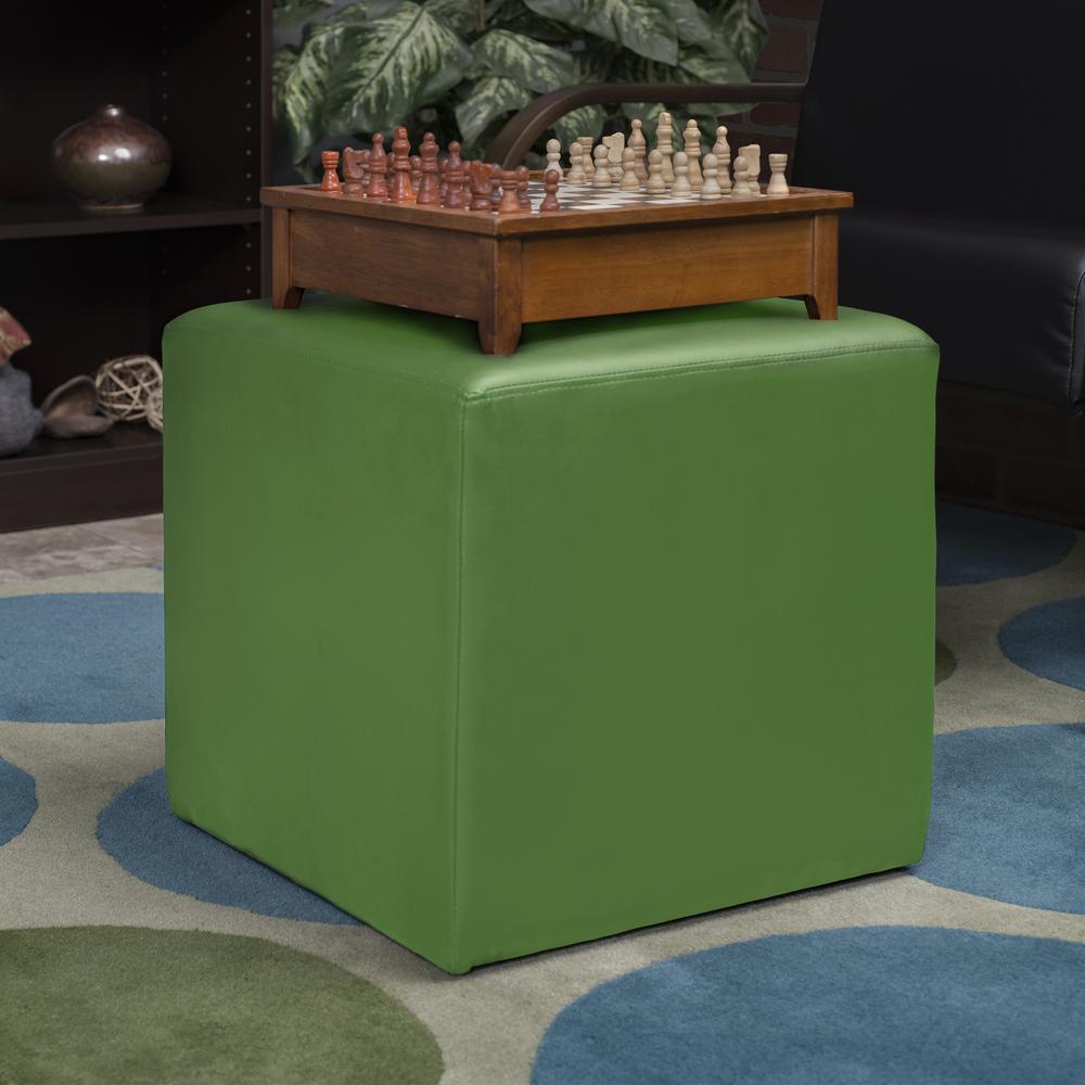 Aurora Curved Ottoman- Envy Green. Picture 3